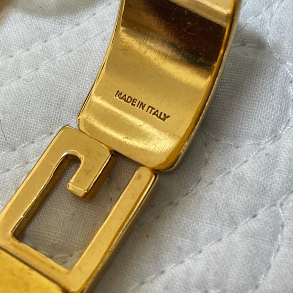 Gucci Black Python Gold Fashion Bangle/Bracelet - Picture 12 of 16